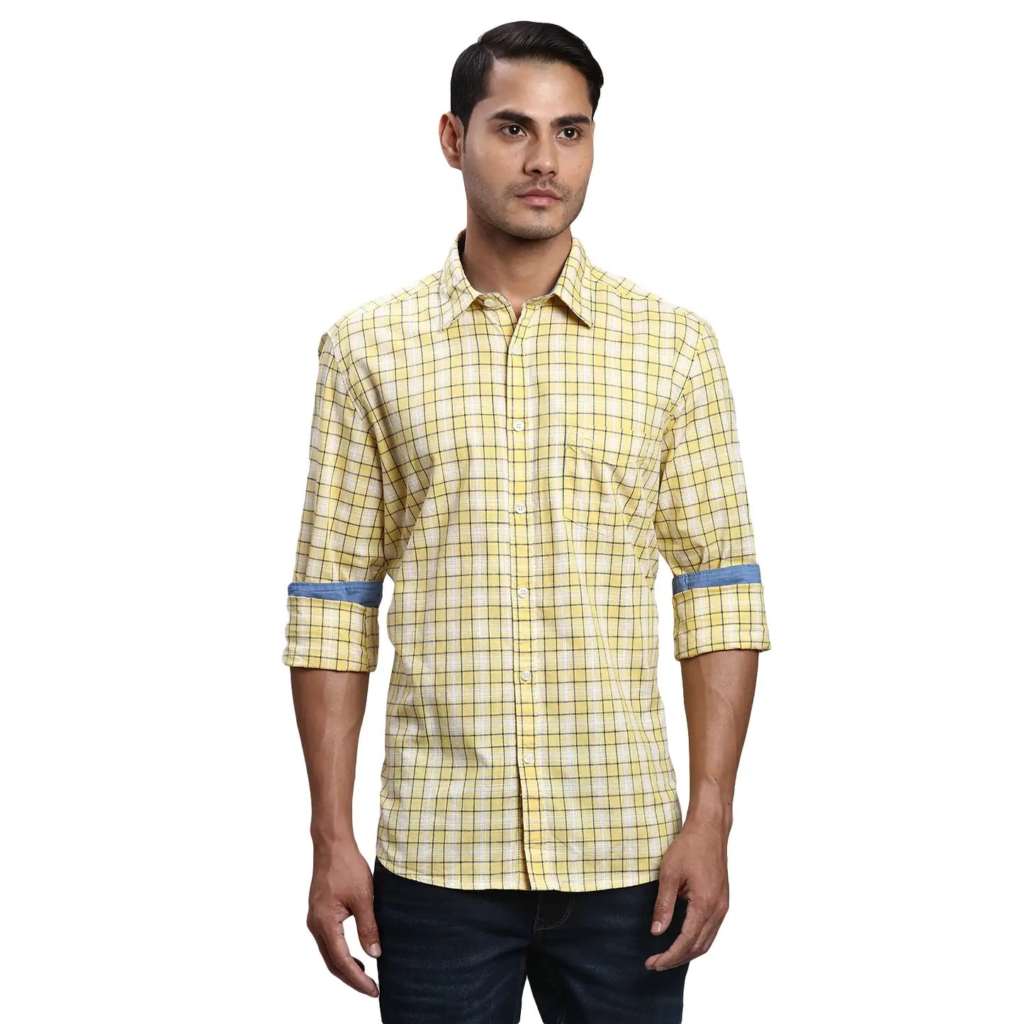 Men Slim Fit White Jeans