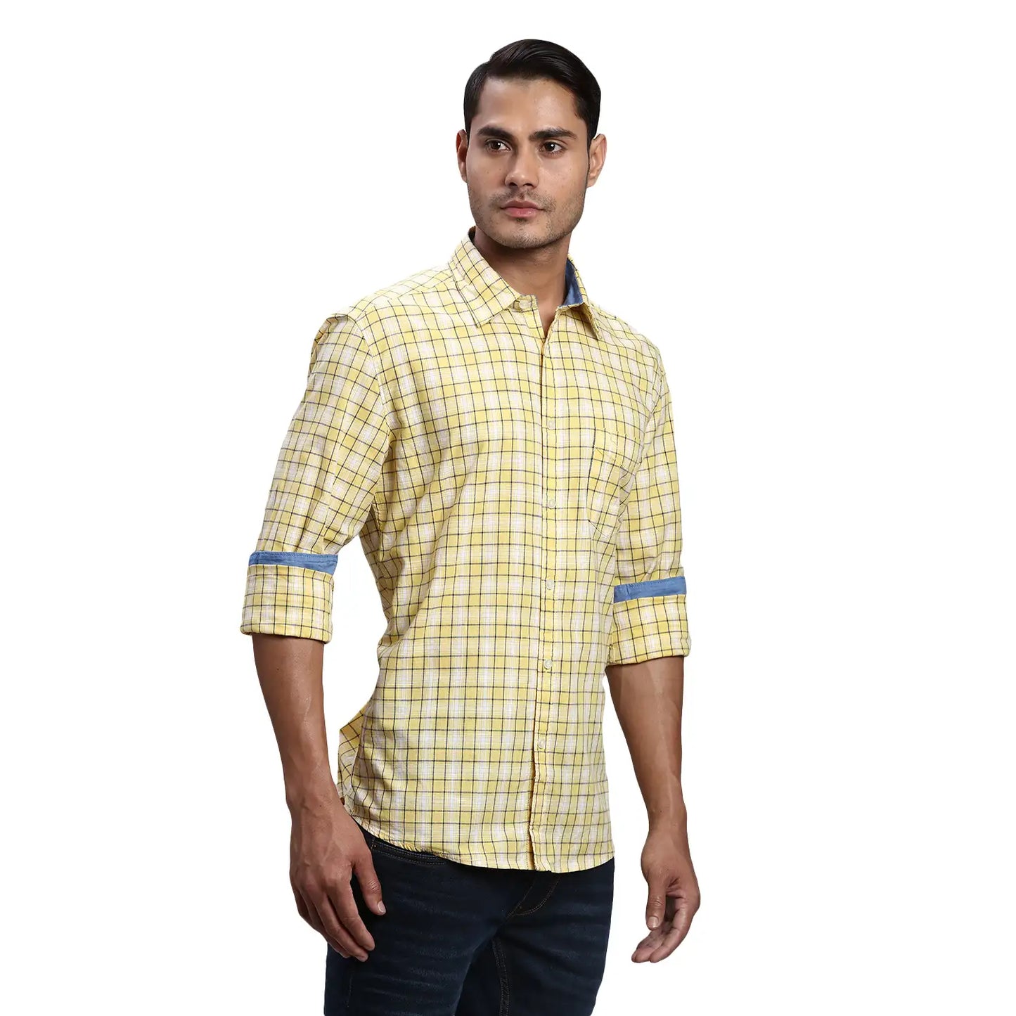 Men Slim Fit White Jeans