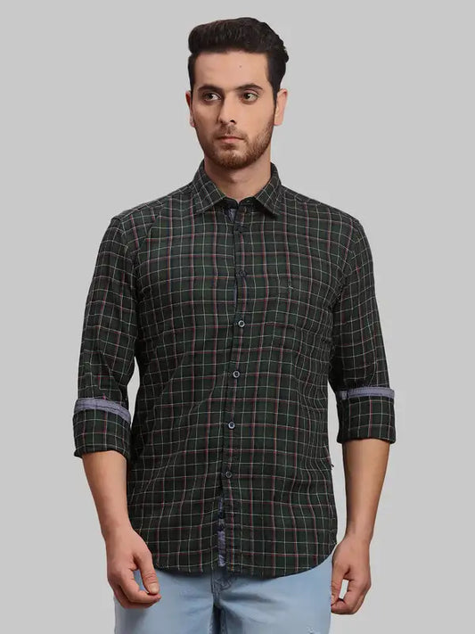 Men Slim Fit Red Shirt