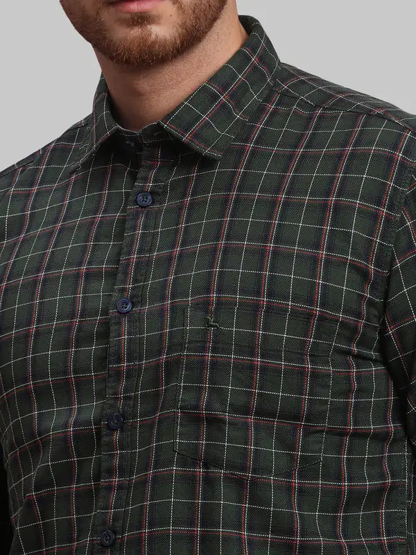 Men Slim Fit Red Shirt