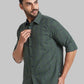 Men Slim Fit Red Shirt