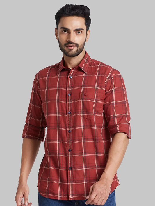 Men Slim Fit Blue Shirt