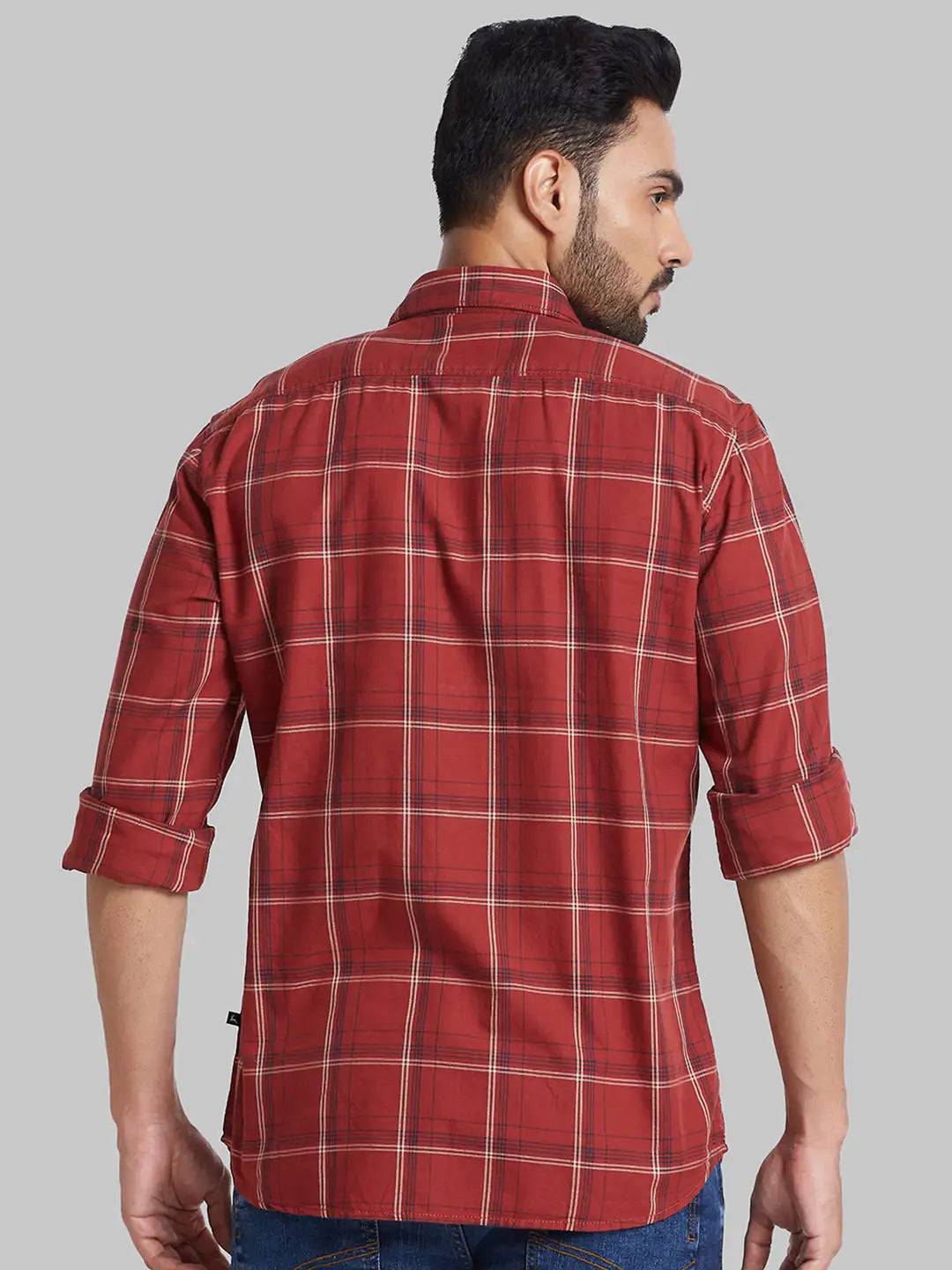 Men Slim Fit Blue Shirt