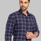 Men Slim Fit Blue Shirt