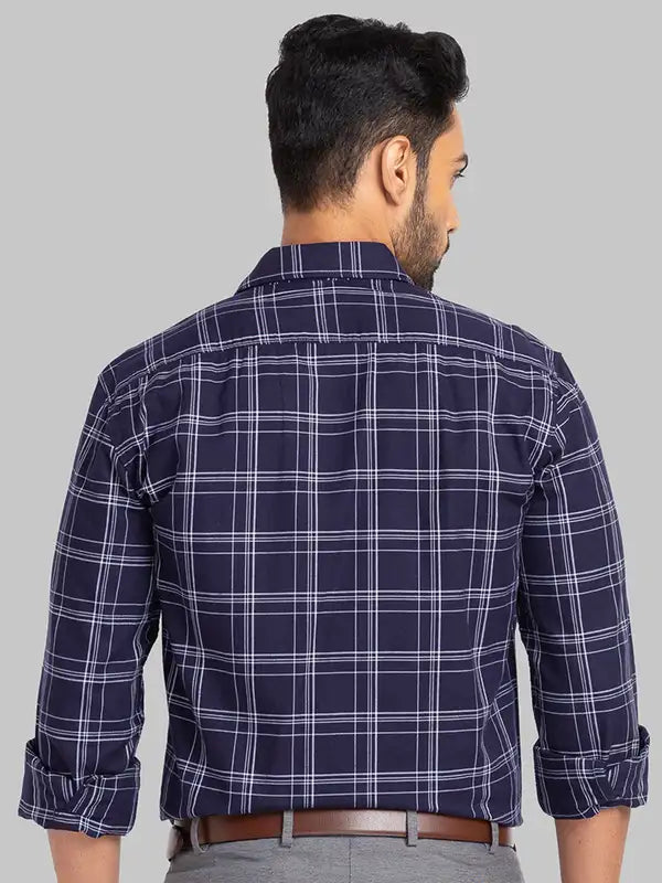 Men Slim Fit Blue Shirt