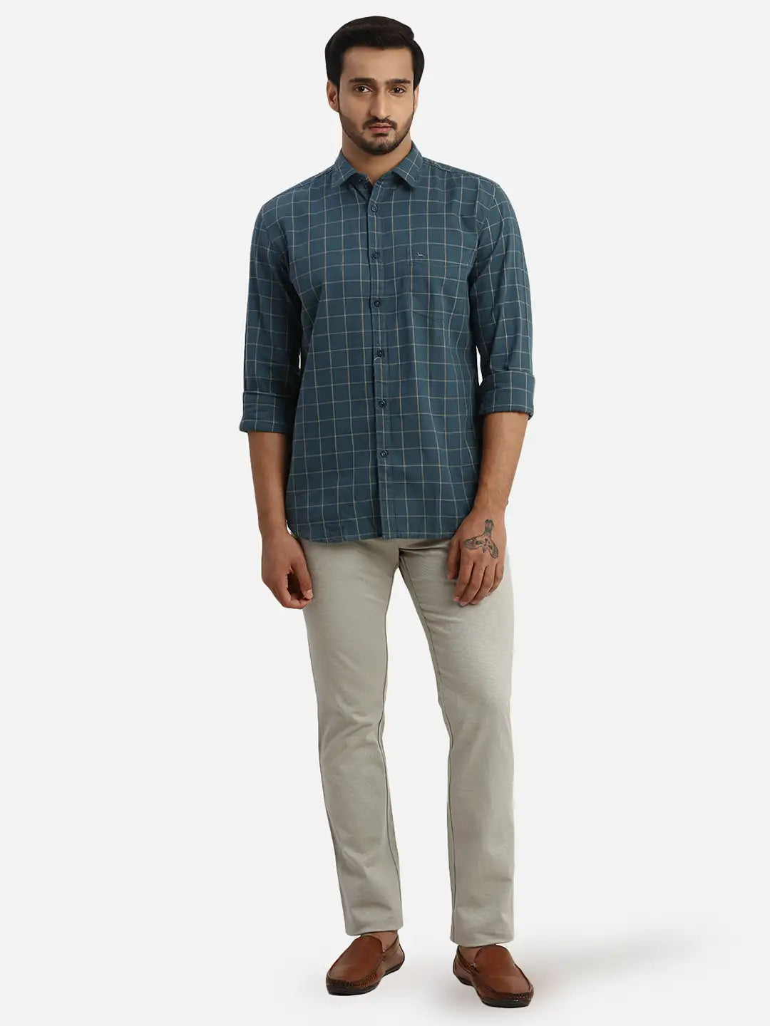 Men Slim Fit Red Shirt