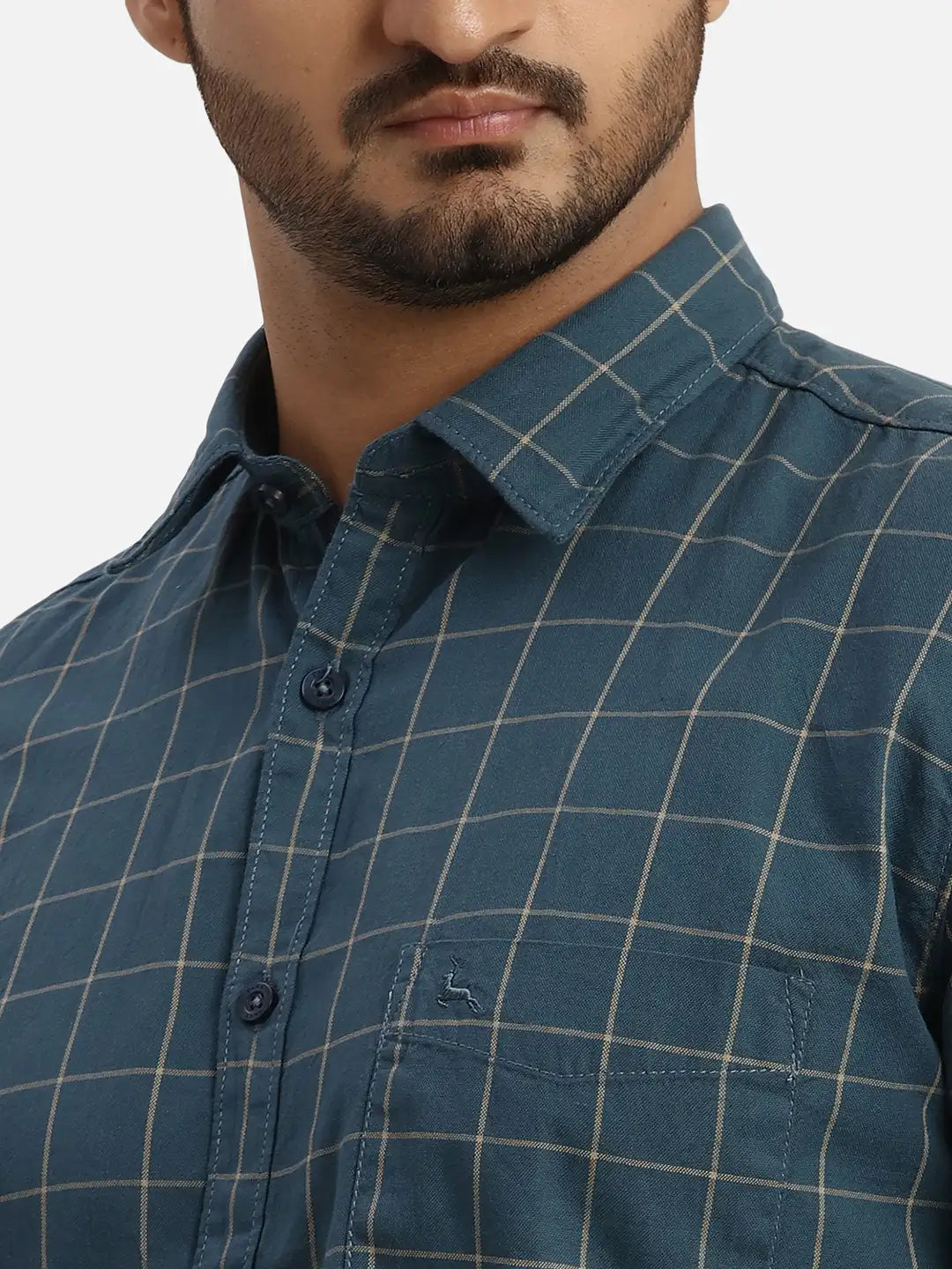 Men Slim Fit Red Shirt