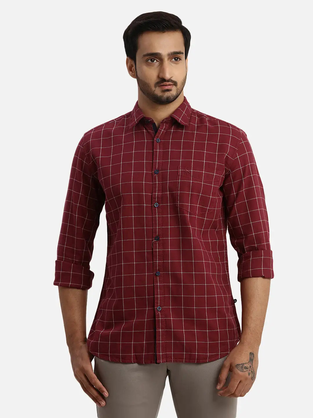Men Slim Fit Black Shirt