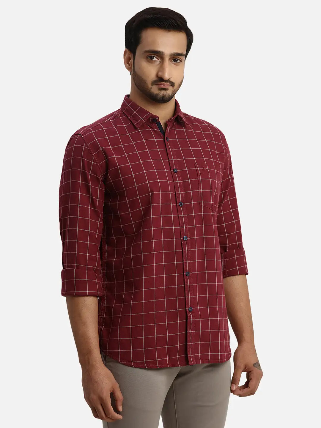 Men Slim Fit Black Shirt