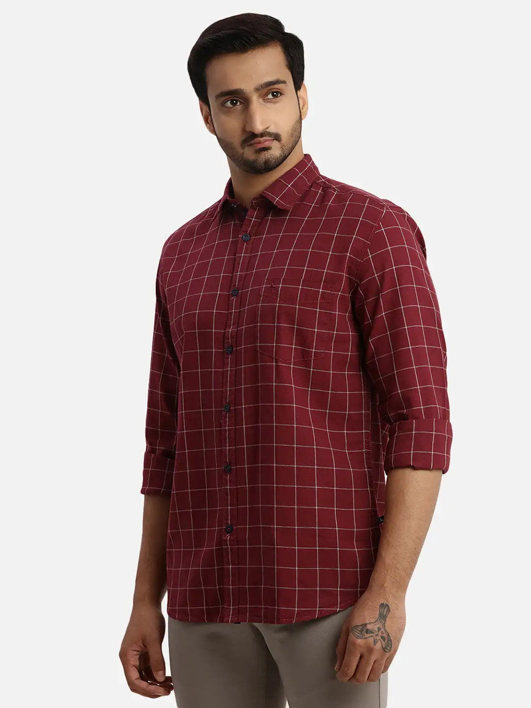 Men Slim Fit Black Shirt