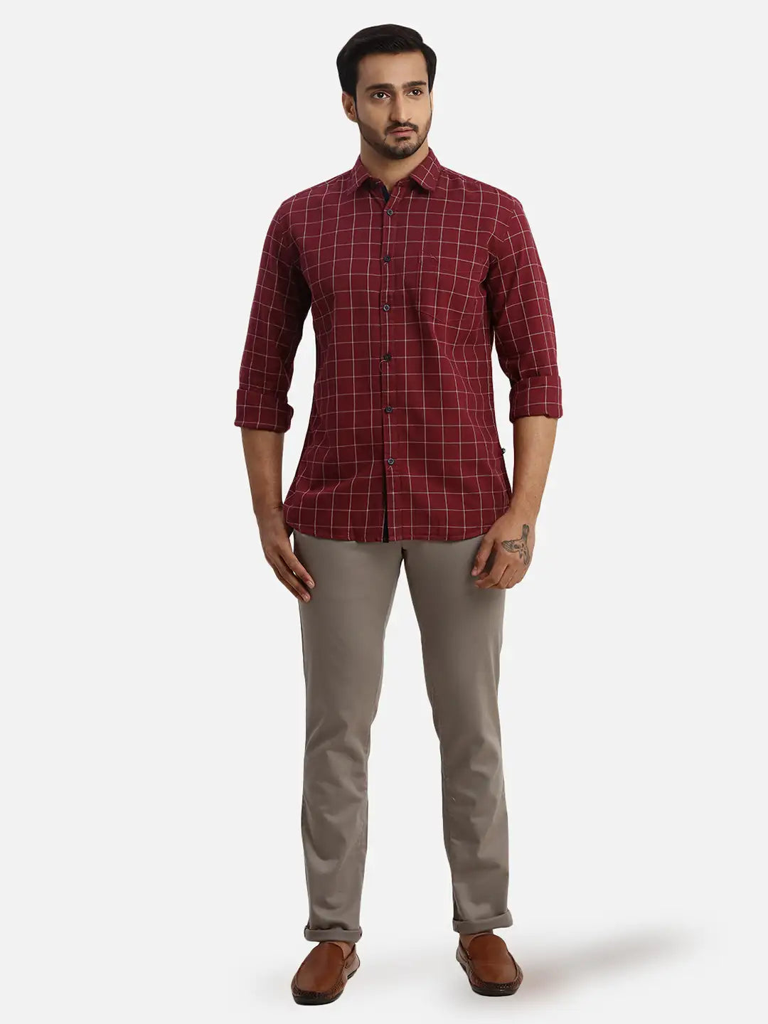 Men Slim Fit Black Shirt