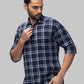Men Slim Fit Dark Red Shirt