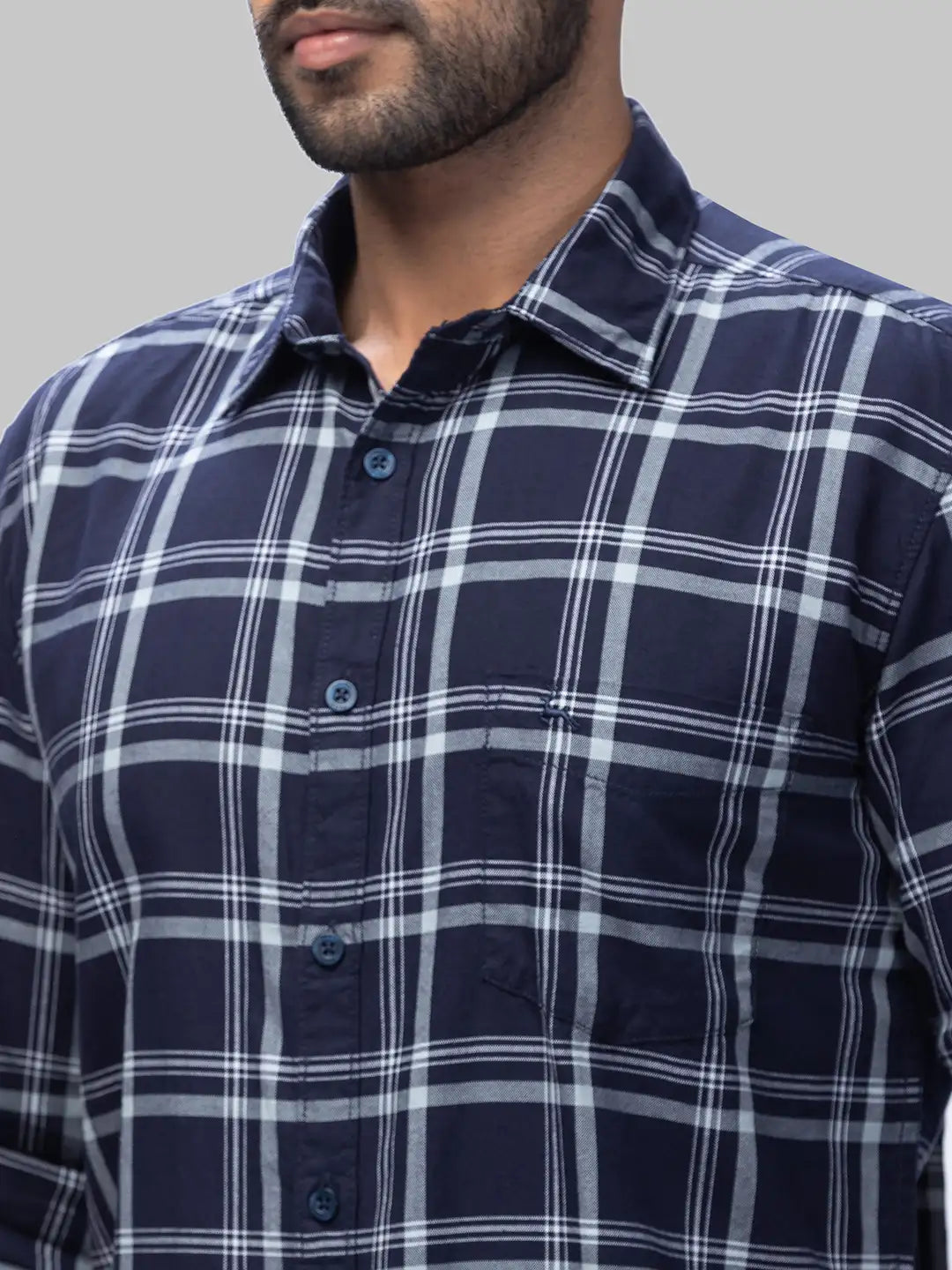 Men Slim Fit Dark Red Shirt