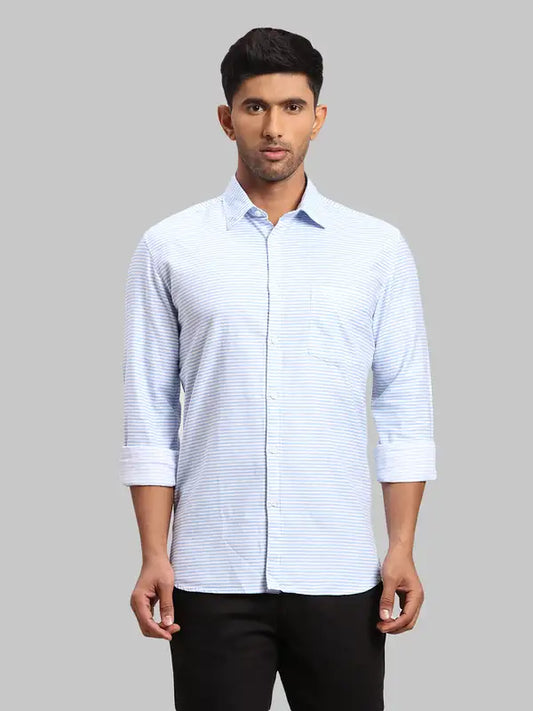 Men Slim Fit White Shirt