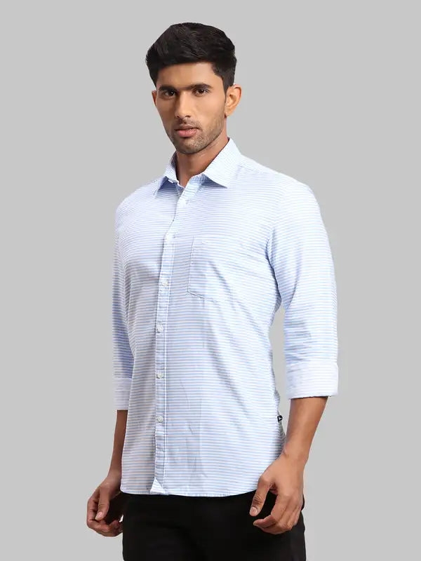 Men Slim Fit White Shirt