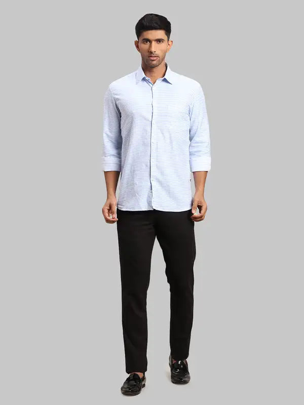 Men Slim Fit White Shirt