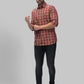 Men Slim Fit Red Shirt