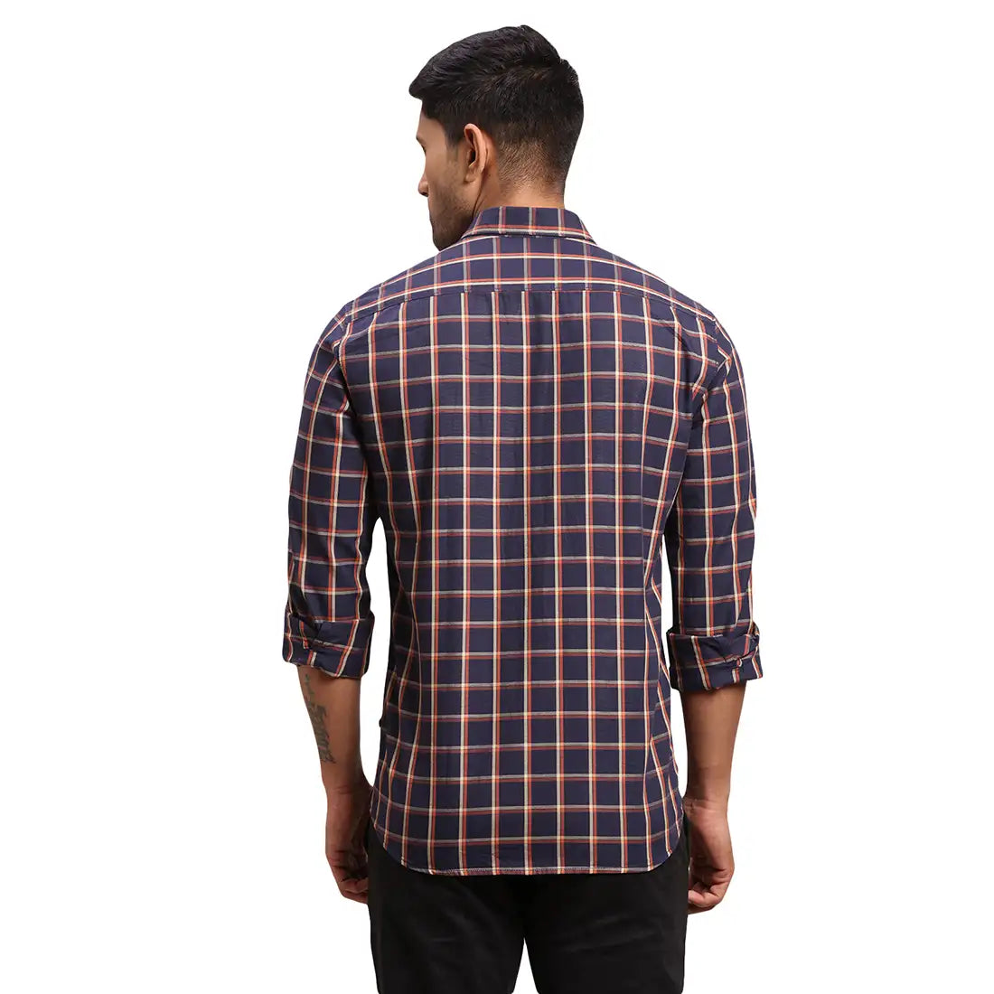 Men Slim Fit Dark Green Shirt