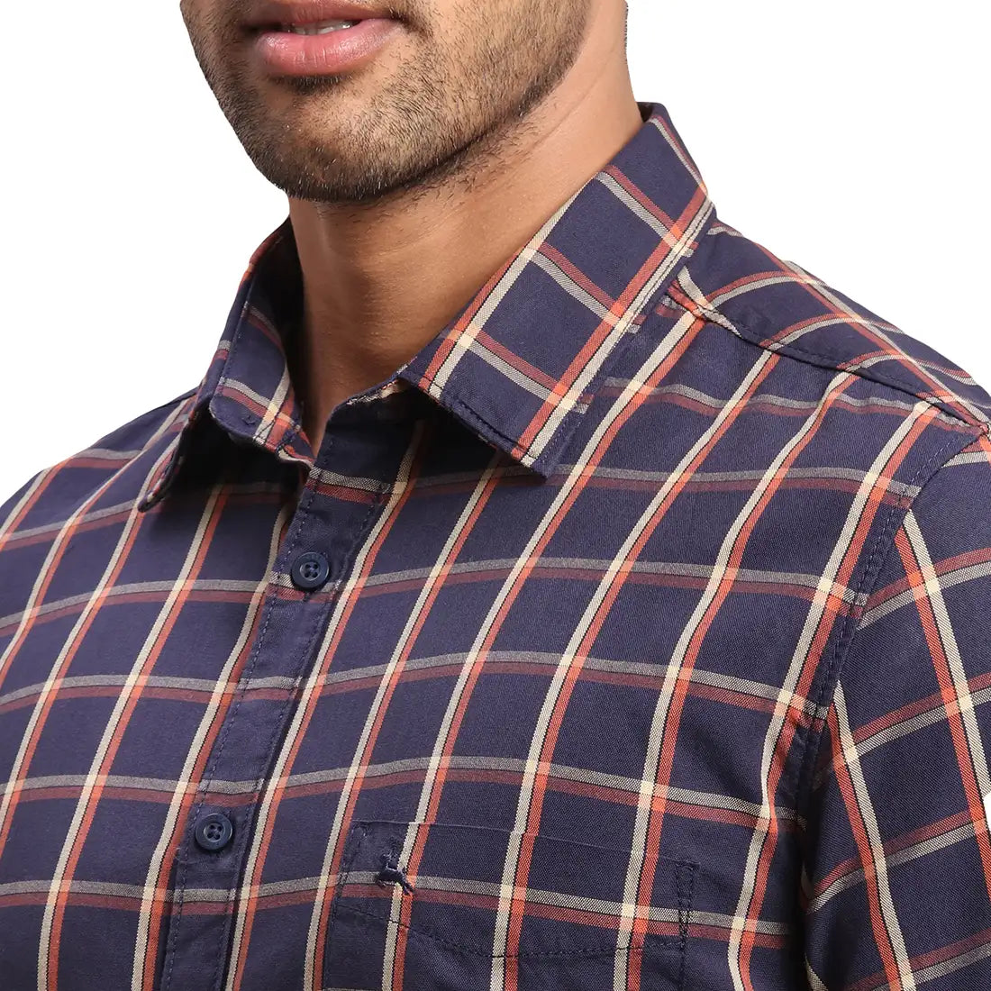 Men Slim Fit Dark Green Shirt