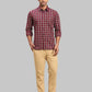 Men Slim Fit Red Shirt