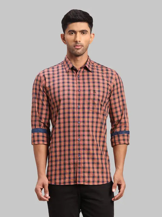 Men Slim Fit Blue Shirt