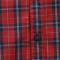 Parx Men Green Checks Slim Fit Cotton Full Sleeve Cut Away Collar Shirt