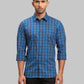 Men Slim Fit Blue Shirt