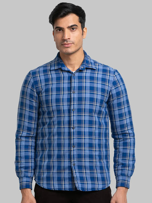 Men Slim Fit Green Shirt