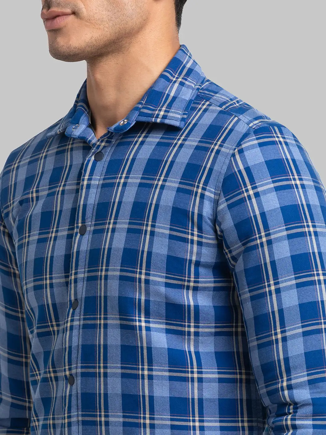 Men Slim Fit Green Shirt