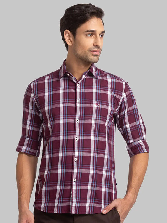Men Slim Fit White Shirt