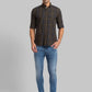 Men Slim Fit Blue Shirt