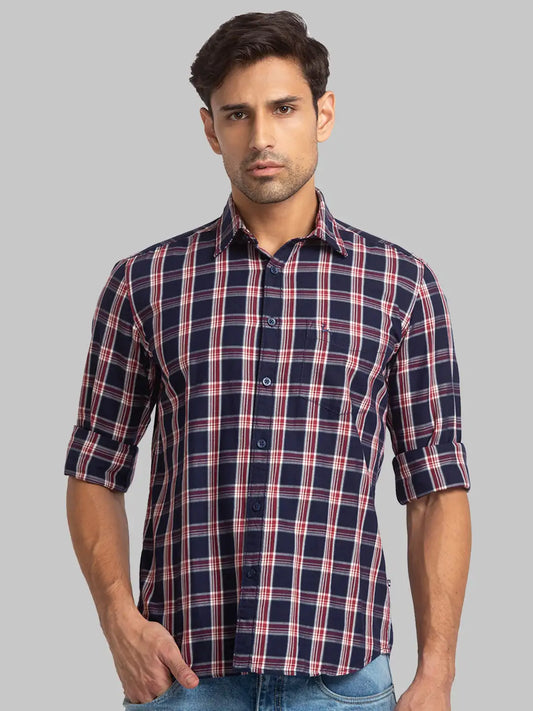 Men Slim Fit White Shirt