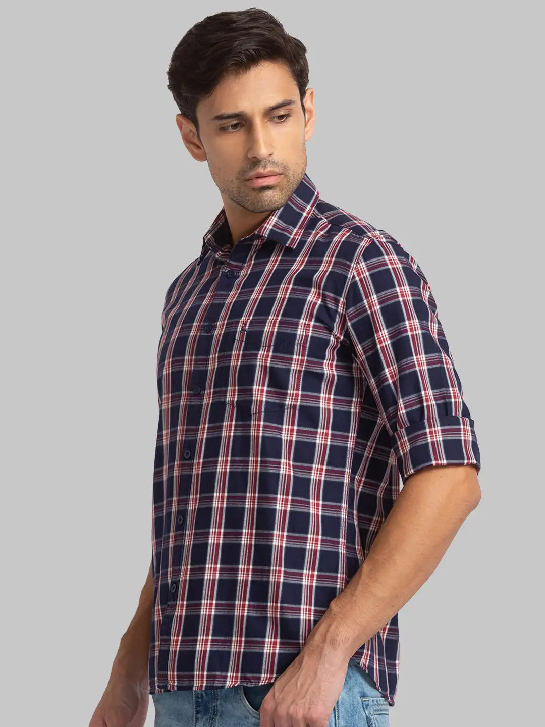 Men Slim Fit White Shirt
