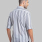 Men Slim Fit Light Grey Shirt