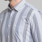 Men Slim Fit Light Grey Shirt
