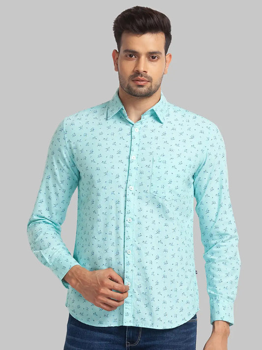Men Slim Fit Light Pink Shirt