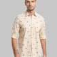 Men Slim Fit Light Green Shirt