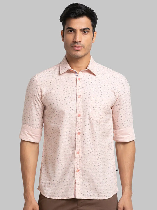 Men Slim Fit Light Blue Shirt