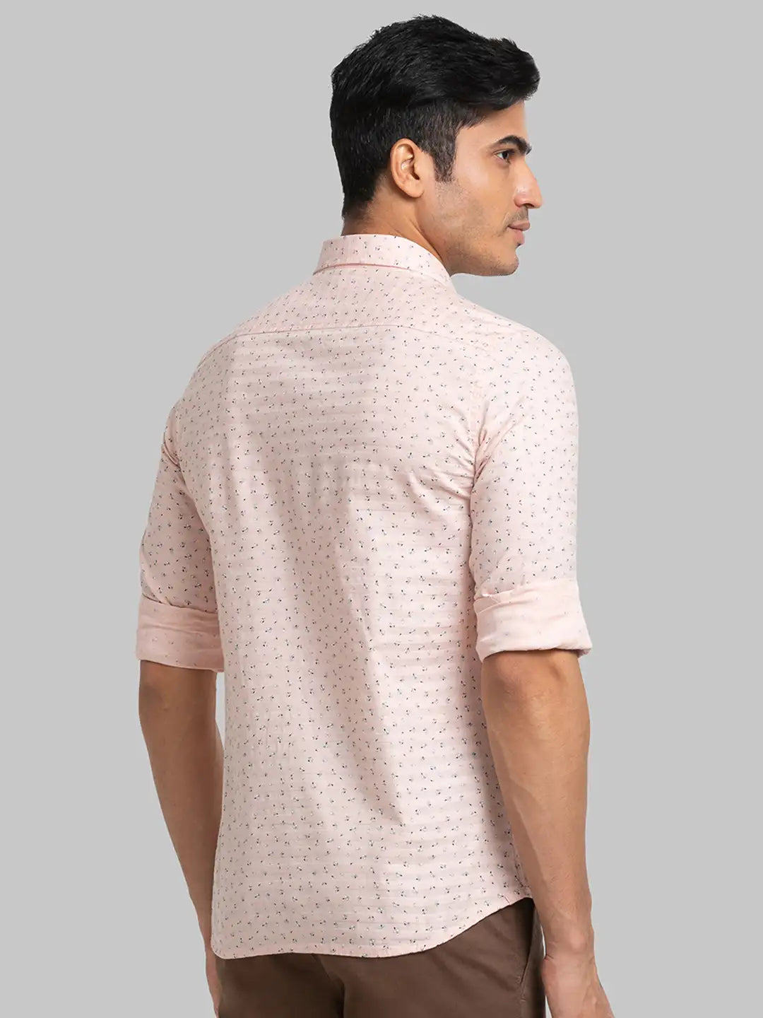 Men Slim Fit Light Blue Shirt