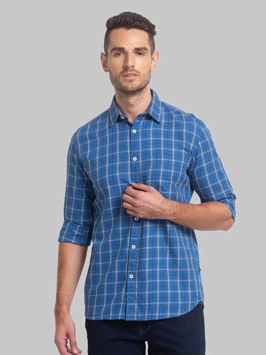 Men Slim Fit White Shirt