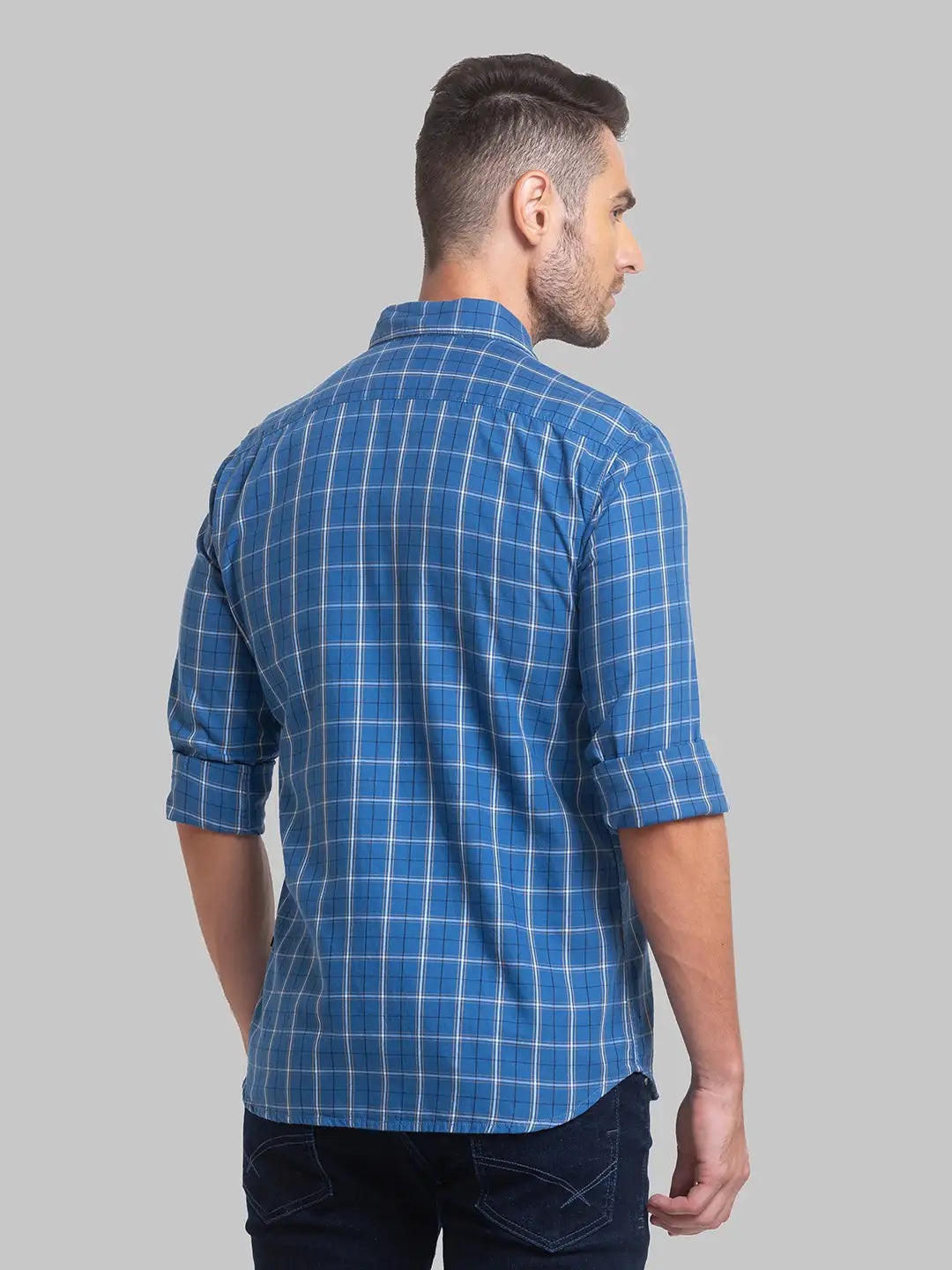 Men Slim Fit White Shirt