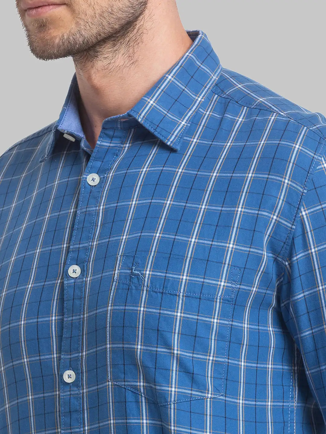 Men Slim Fit White Shirt
