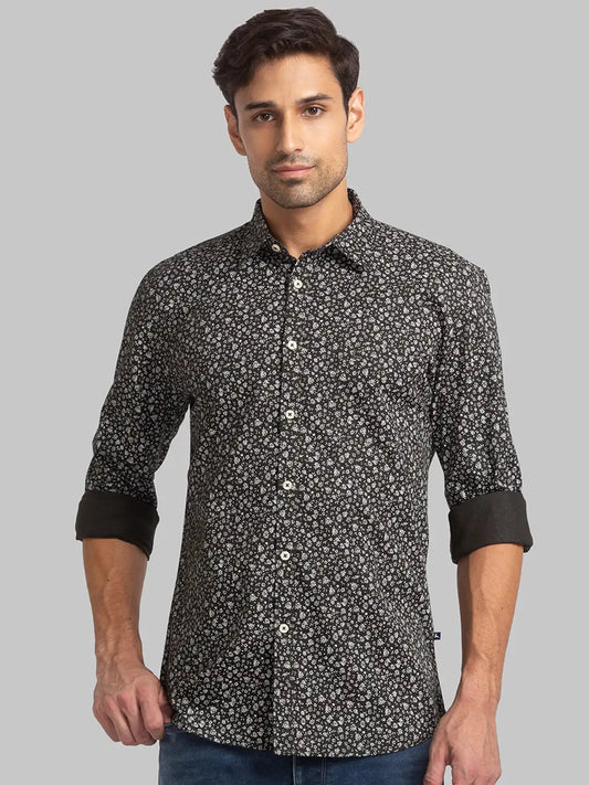 Men Slim Fit Blue Shirt