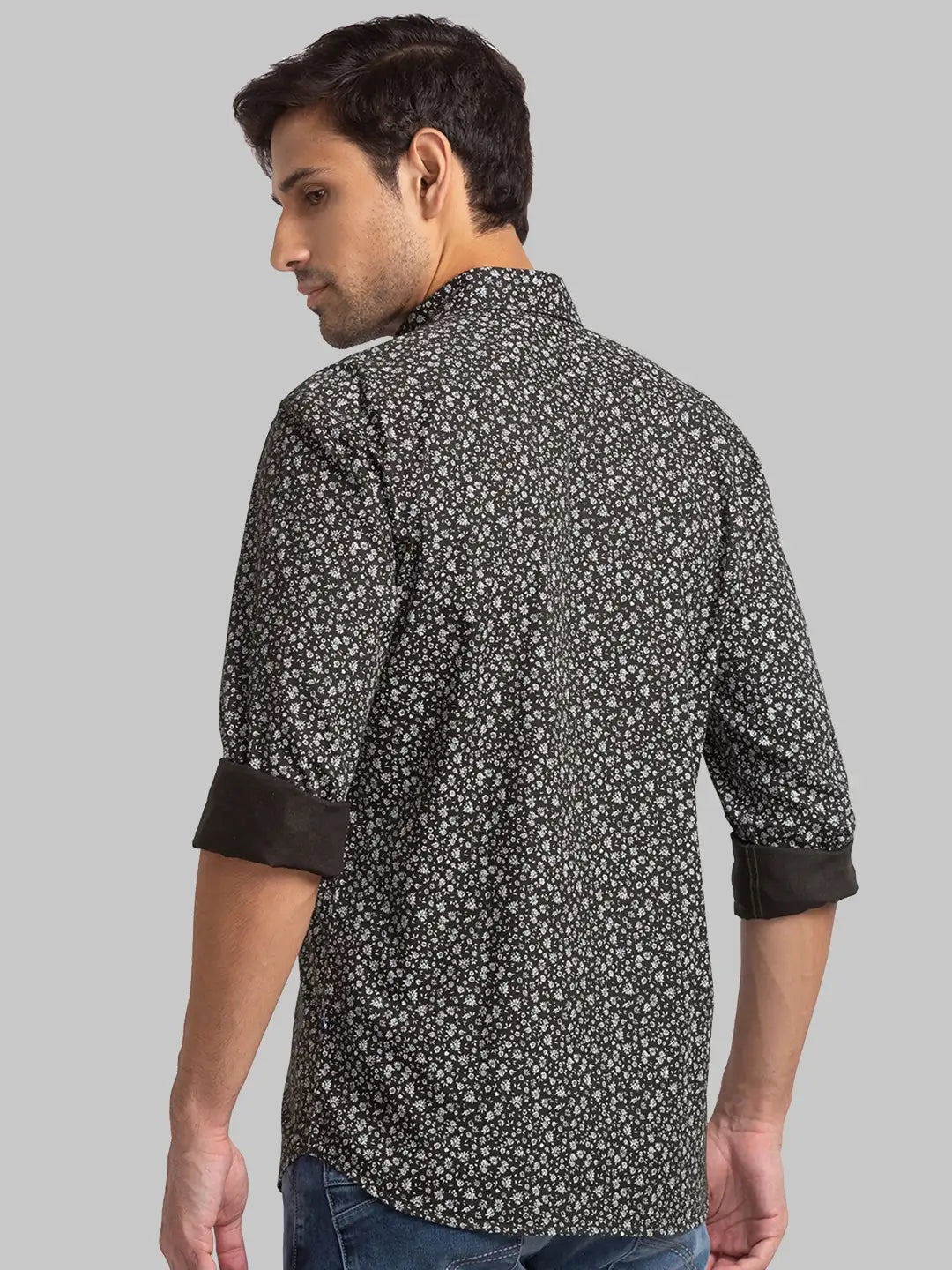 Men Slim Fit Blue Shirt