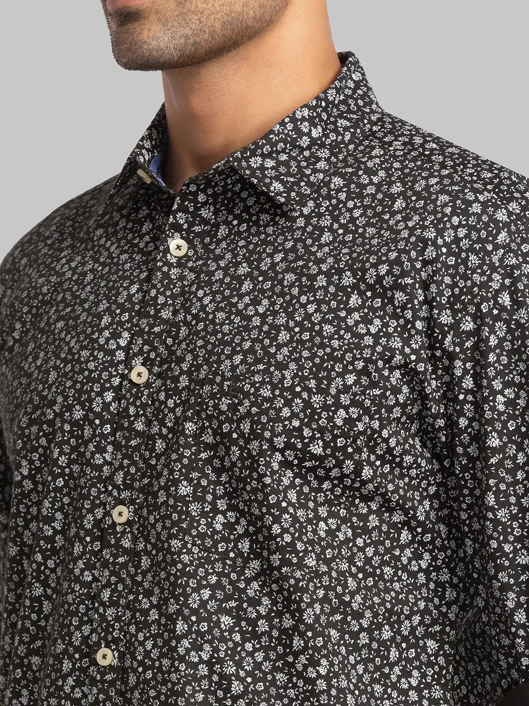 Men Slim Fit Blue Shirt
