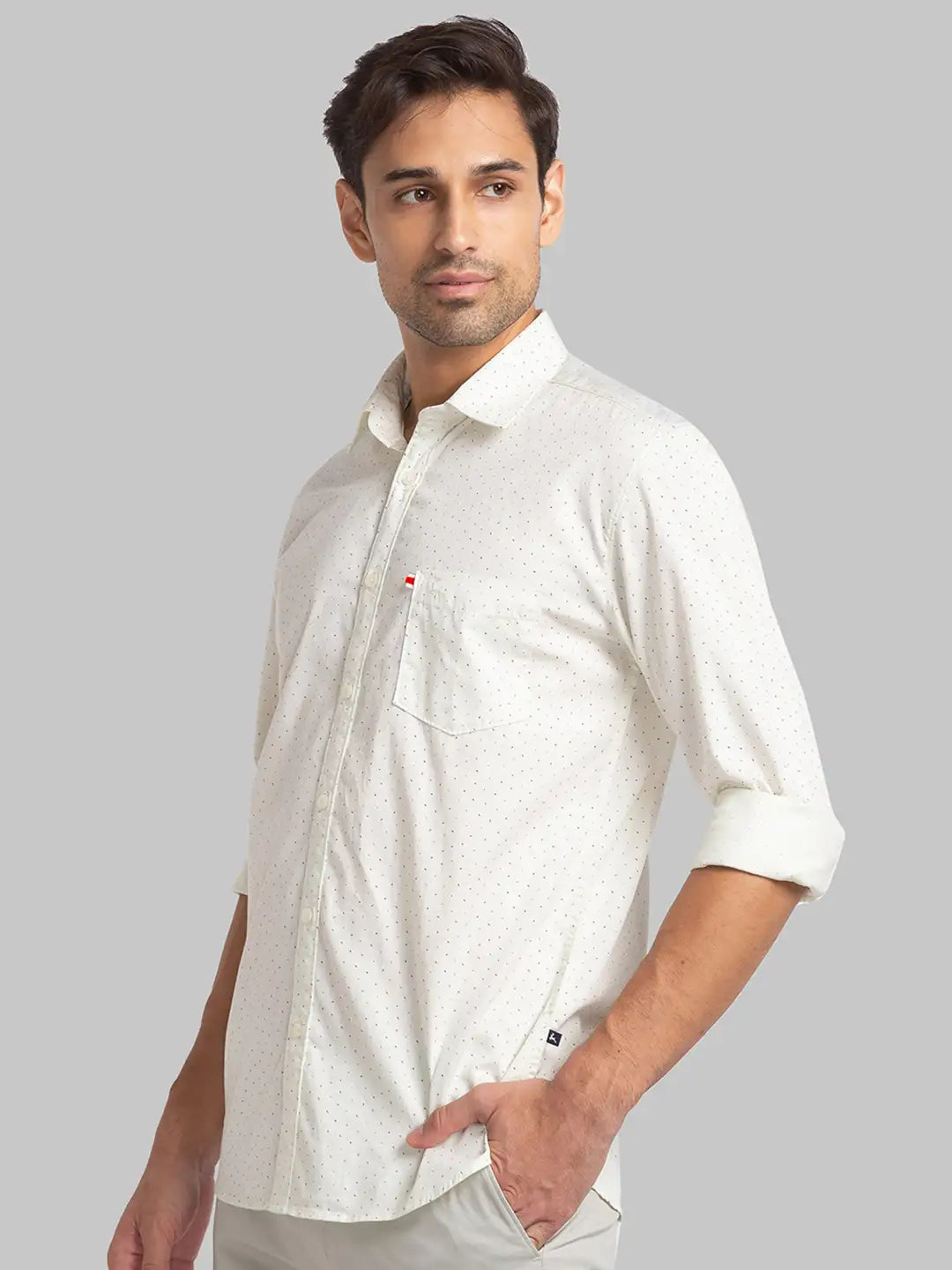 Men Slim Fit Light Blue Shirt