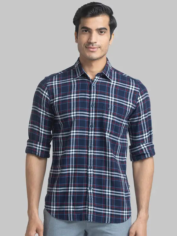 Men Slim Fit Green Shirt