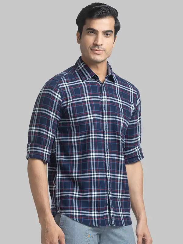 Men Slim Fit Green Shirt
