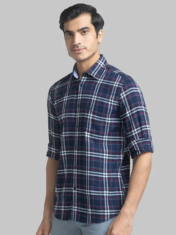 Men Slim Fit Green Shirt