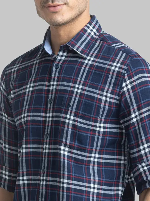 Men Slim Fit Green Shirt